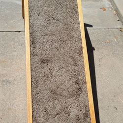 Carpeted Bed Side Dog Ramp