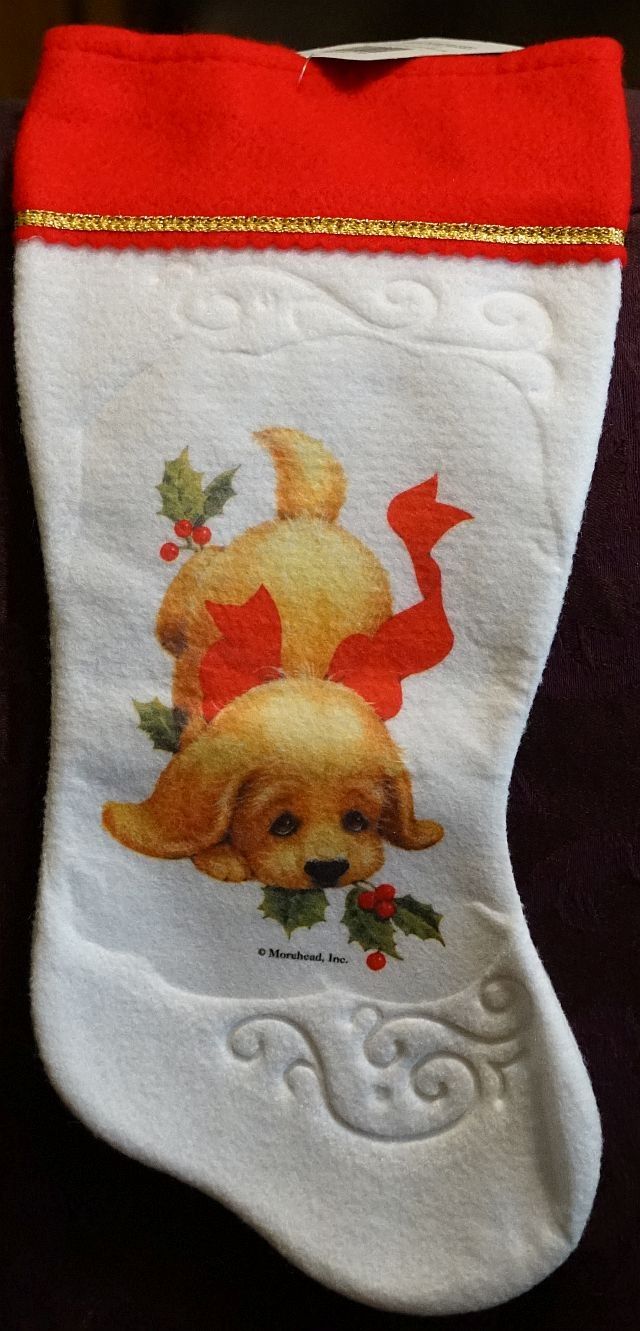 New Puppy Christmas Stocking