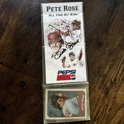 Pete Rose Signature All TIME Hit King!