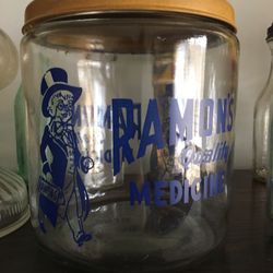 Vintage Ramon’s Glass Jar Store Display 