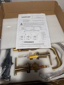Homyep 8-Inch Widespread Bathroom Faucet