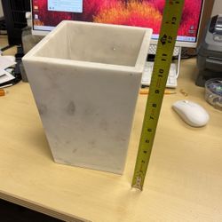 Marble Trash Basket