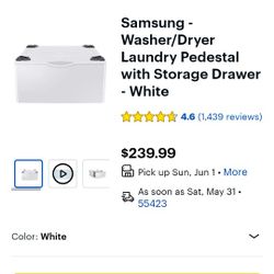 Samsung Washer/ Dryer Drawers