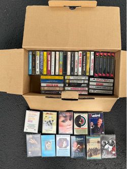 47 Vintage Cassette Tapes Lot - Jazz, Salsa, Latin, Rock, Country Music