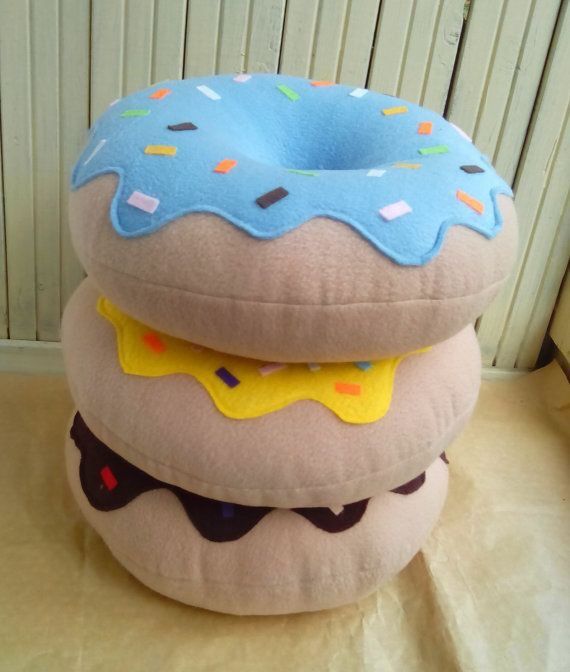 Cute donut pillows custom made on order