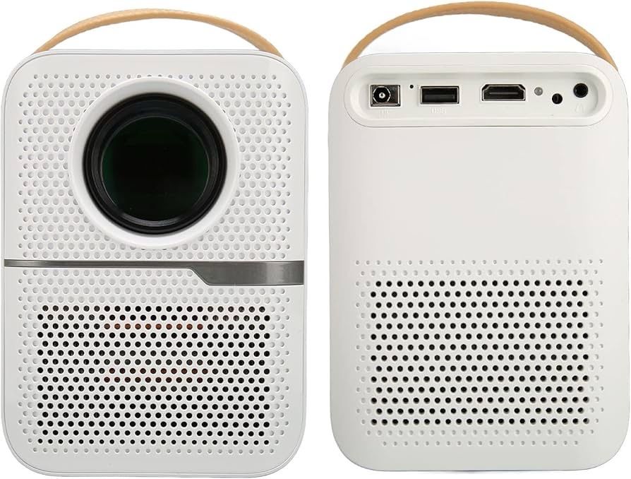 Mini Projector, 2.4G 5G BT 5.0 Projector, 1080P HD Portable Movie Projector, for TV Laptop, for IOS, for Android, for HD Multimedia Interface, USB (US