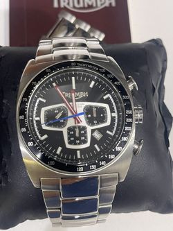 Vintage Men's Triumph Motorcycles dashboard  3019 Chronograph  dashboard  watch