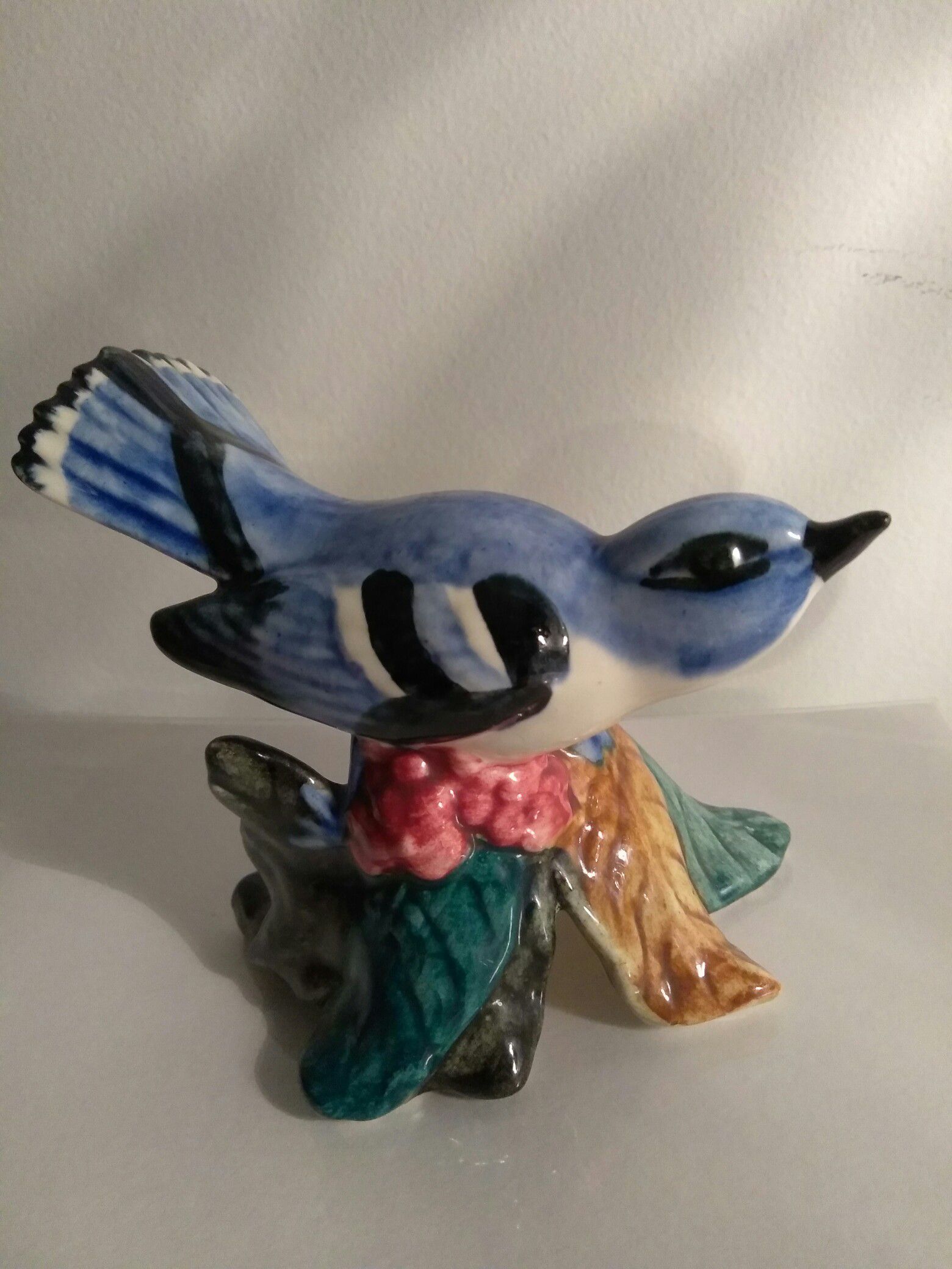 Pretty Vintage Blue Bird Figurine