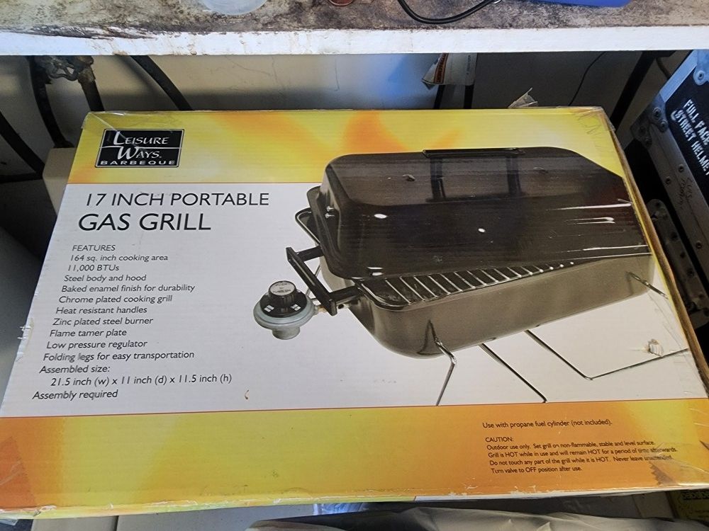 17inch Portable Gas Grill , BBQ