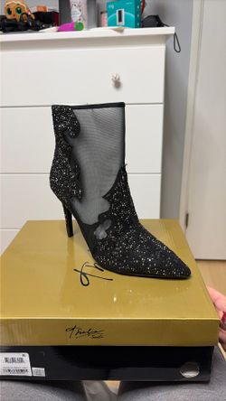 Black Bling Heels