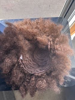 Brown Curly Afro Wig