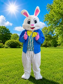 6 Pieces Easter Bunny Costume Set Adult Rabbit