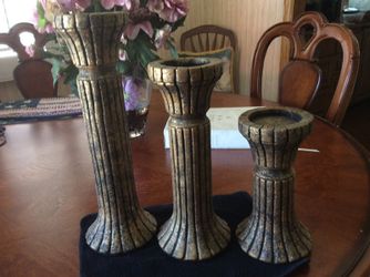 3 Candle holders