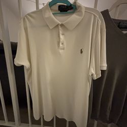 Cream Colored Men’s XL slim fit polo Shirt
