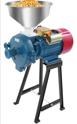 Mill Grinder, 220V Electric Dry Grain Crops Grinding Milling Machine w/Funnel for Feed Coffee Cereal Corn Rice Flour Food )