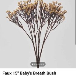 Faux 15" Baby's Breath Bush 