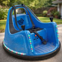 Like New 2-Speed 12V Bumper Buddy Electric Car for Kids & Toddlers with Remote Control and Charger