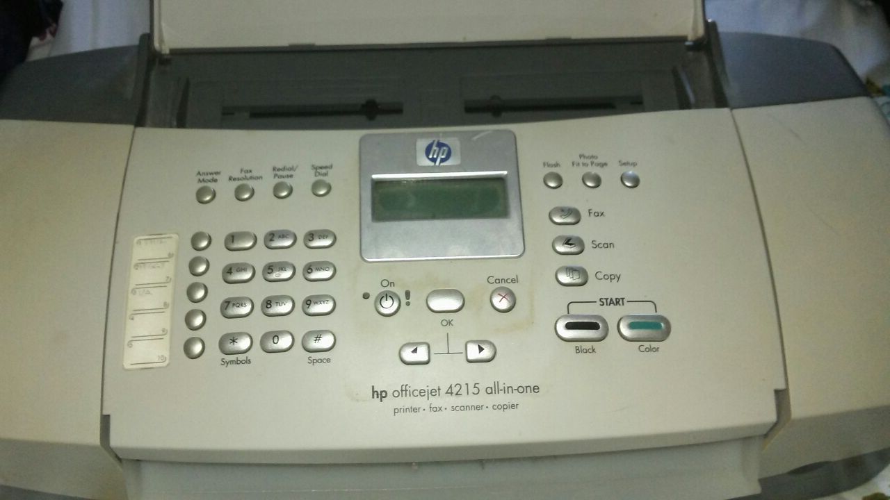 Hp Officejet 4215 all in one printer