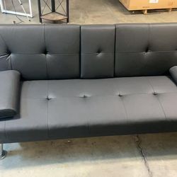 Brand New Black Futon Sofa