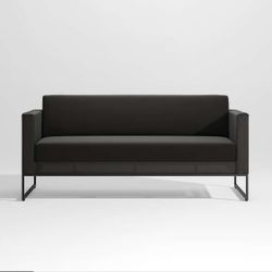 CRATE & BARREL DUNE BLACK SOFA