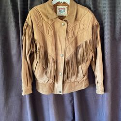 Adler Leather Fringe Riding Jacket 