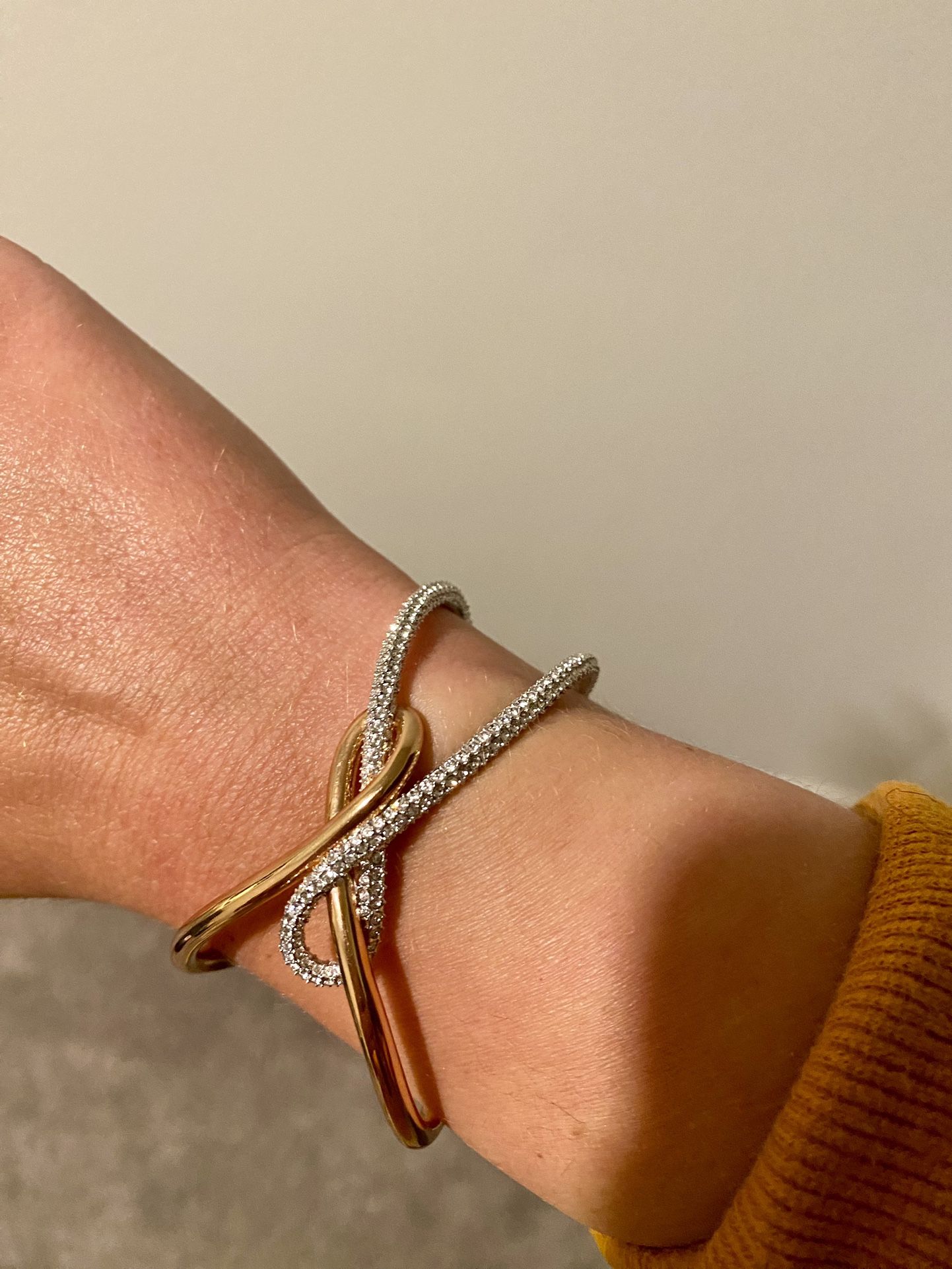 Swarovski Bracelet Rose Gold Cuff Bracelet