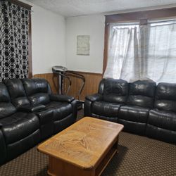 Leather Sofa Set
