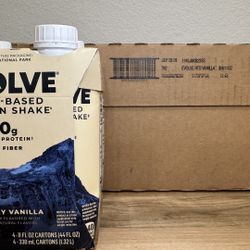 Evolve Protein Shake – Vanilla • 2 Full Cases (12 bottles each)