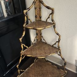 Bamboo Corner Shelf