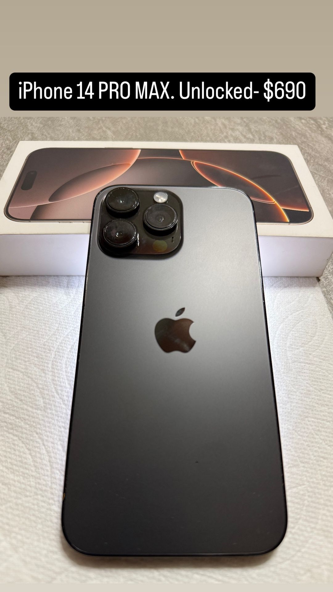 Iphone 14 Pro Max. 100% Unlocked.. Excellent Condition..