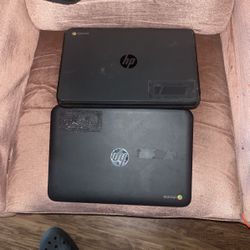 2  Hp Chrome Books 