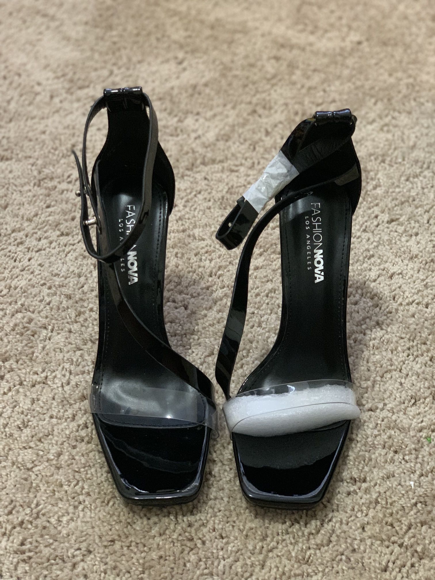 Sassy Black Heels, Sz 9