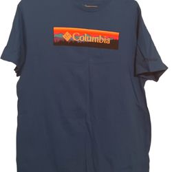 Columbia Blue Shirt Pre Owned Perfect Condition Large 