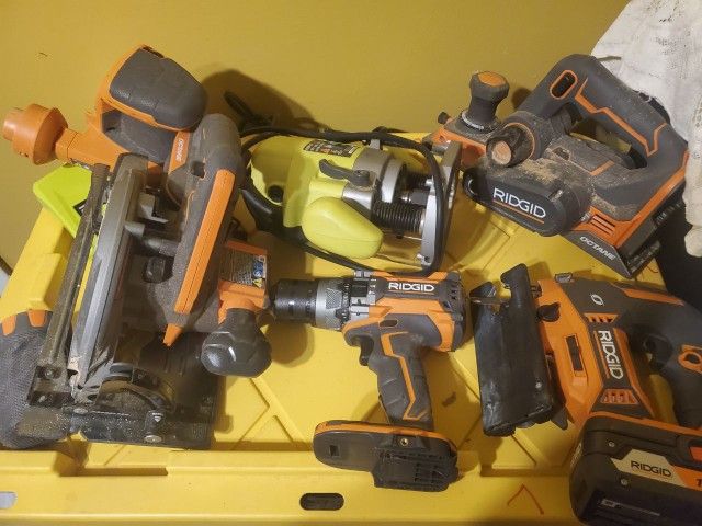 Ridgid brushless octane tool set