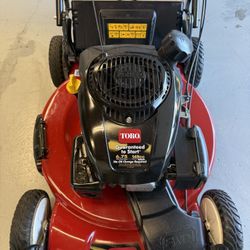 Toro Self Propelled 22” Lawn Mower (Like New)