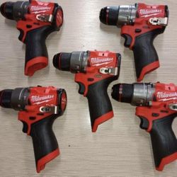 Milwaukee New Hammer Drill 12M Fuel Brushless $85 Each One  