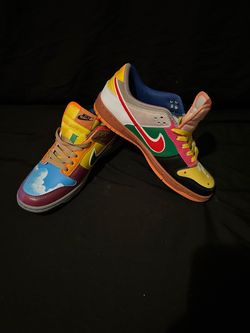 Nike Dunk Low Super Mario Custom Sneakers Men's Sz 10