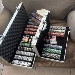 Poker Set – Lot of 2 Aluminum Cases (Complete Sets)