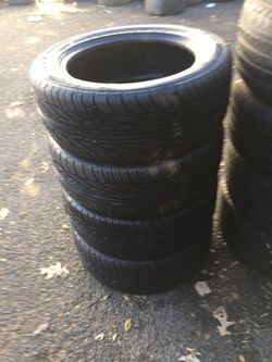 205/55/16 Sumig GT55A set of used tires in great condition 80% tread 200$ for 4 . Installation balance and alignment available. Road force balance a