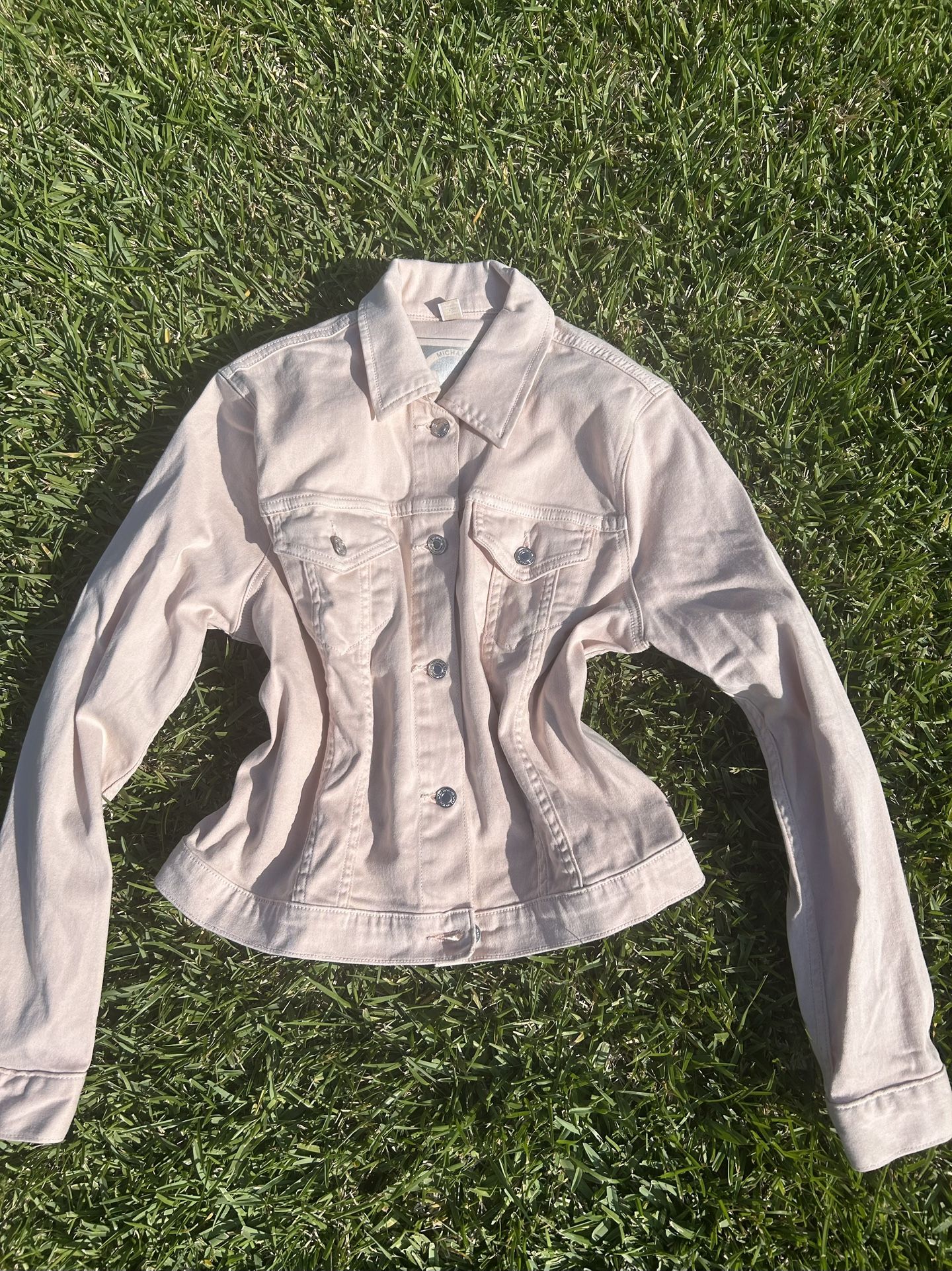 Micheal Kors pink denim Jacket