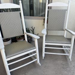 2 Rocking Chairs Well Loved.