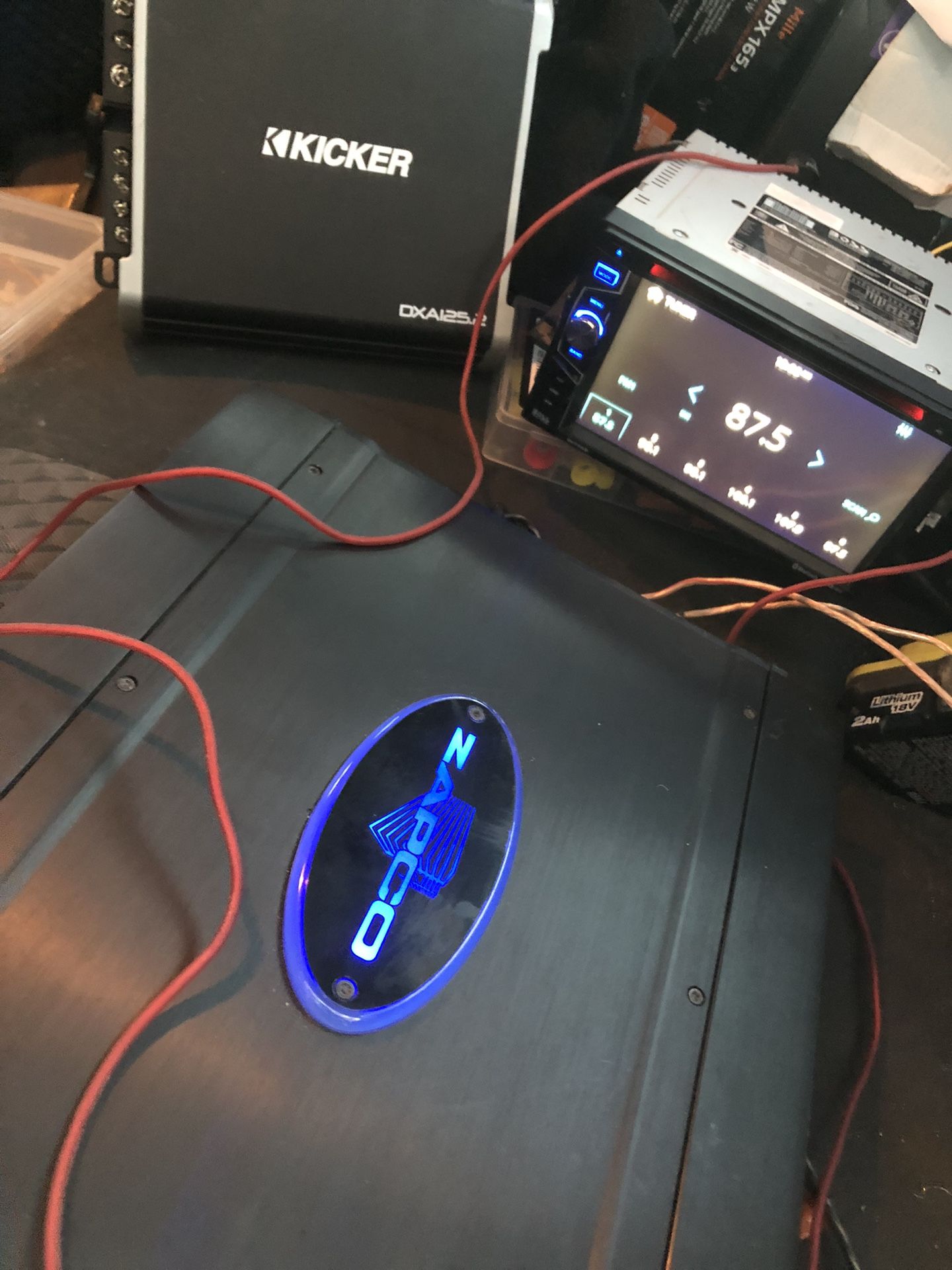 2 Amps And Double Din Touch Screen Stereo