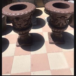 New Flower Pots Made Out Of Cement Perfect Gift 💝 
