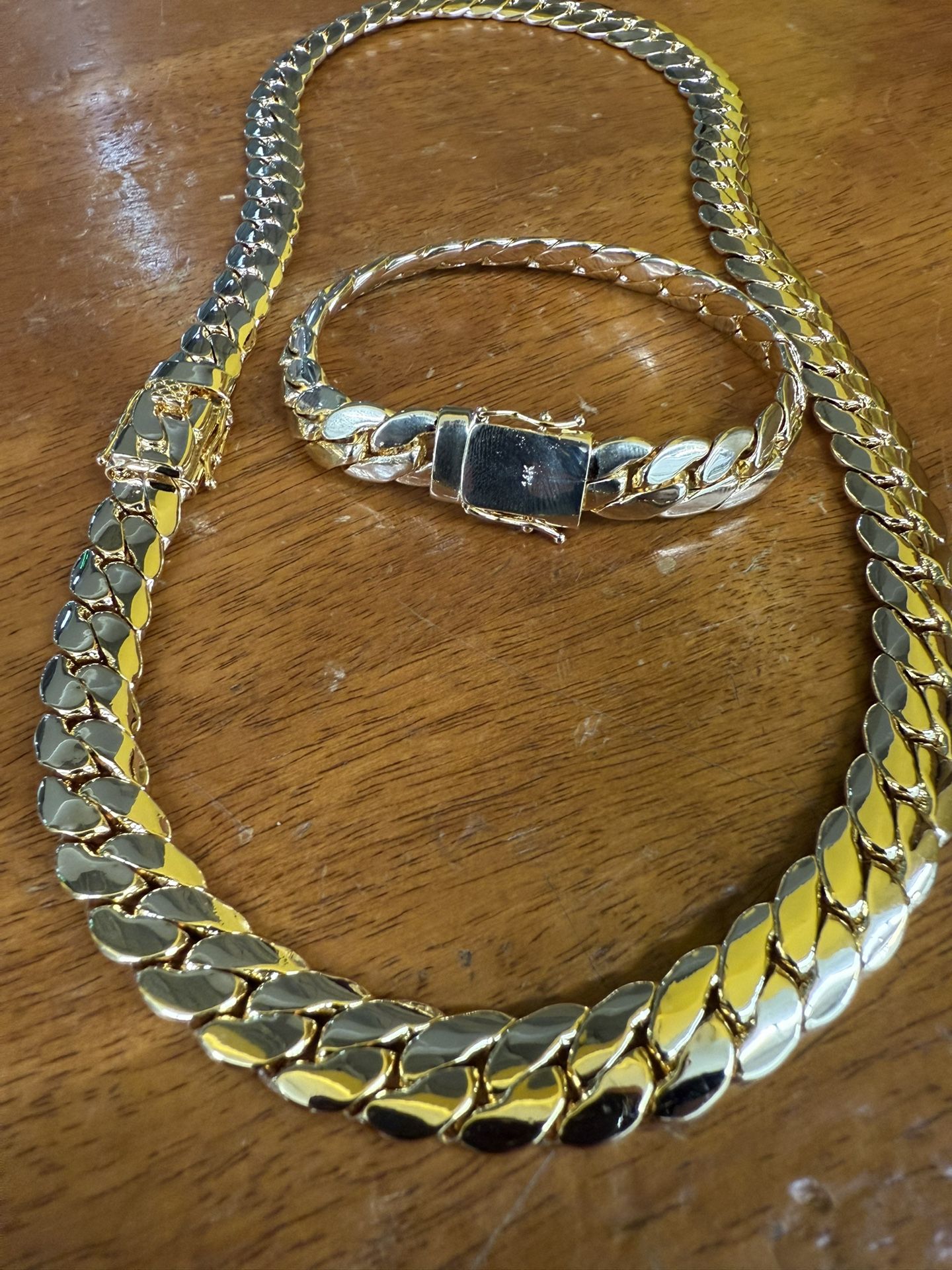 212 grams Miami Cuban Links necklace and bracelet🔥🔥
