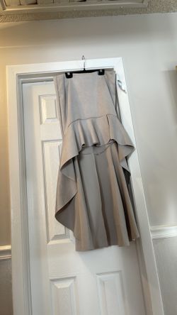 Skirt-faux Suede High-low