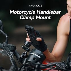 O-Lock II Motorcycle Handlebar Phone Clamp Mount