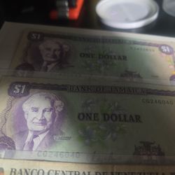 Two Jamaica Currency