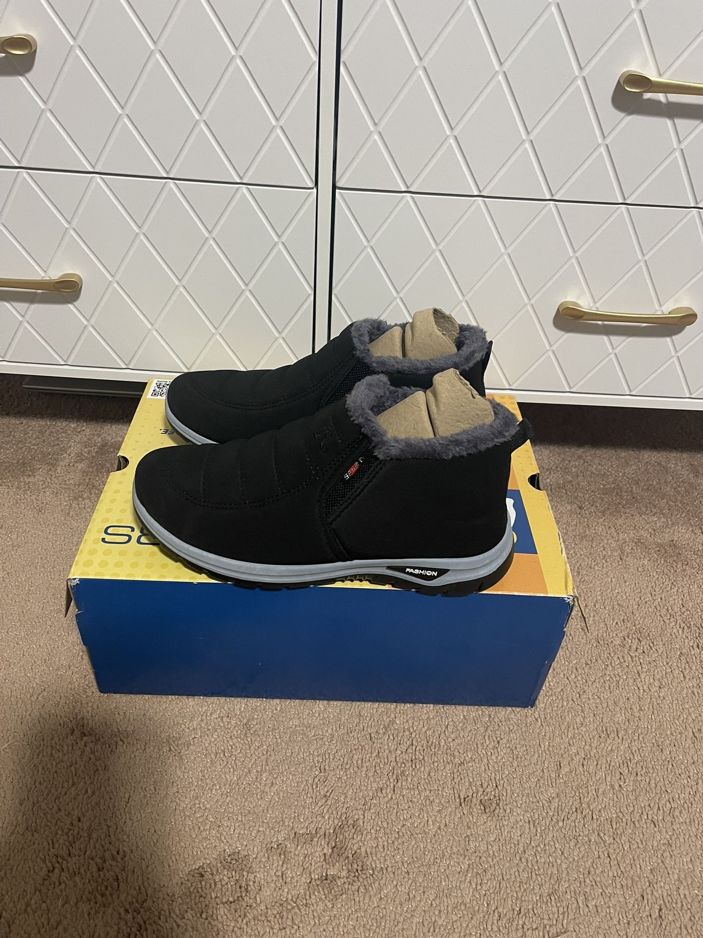 Men’s Waterproof Fur Snow Boot