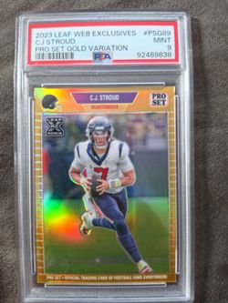 CJ Stroud Houston Texans NUMBERED of 199 PSA 9