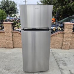 💥3MONTHS WARRANTY 28X29X68 WHIRLPOOL FRIDGE 18CUFT SILVER